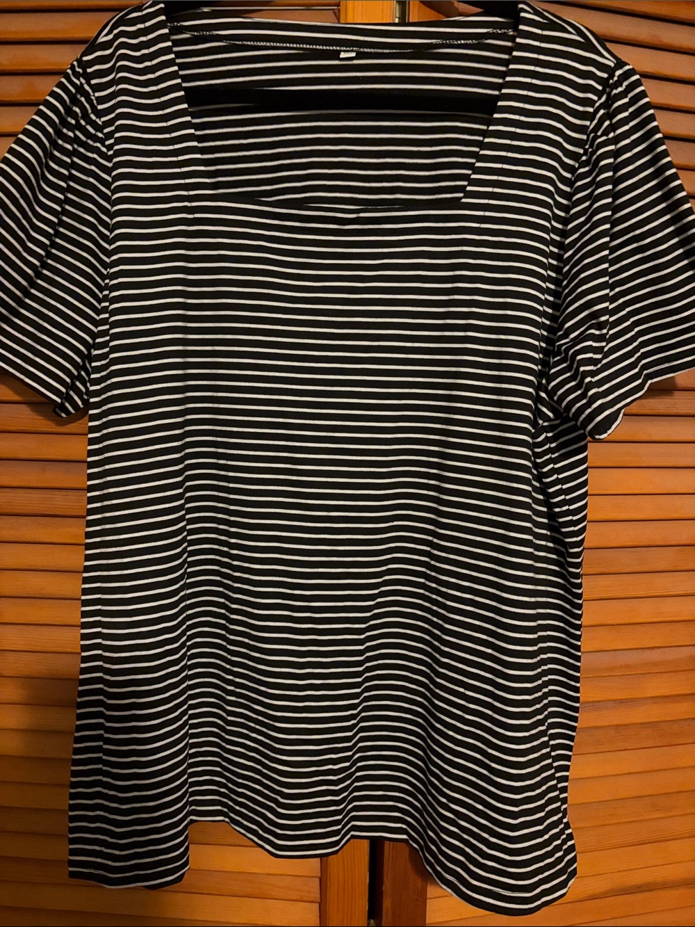Classic Black & White Striped Women’s Top